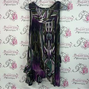 Papa Vancouver mini dress tank top style swirl abstract Multicolor Dress